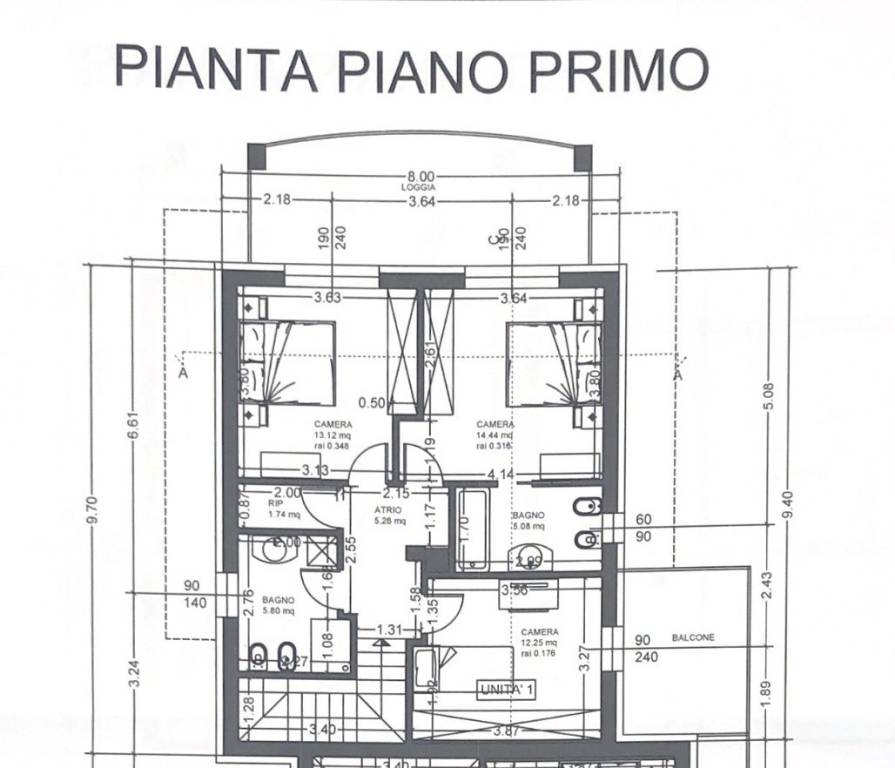 PLANIMETRIA PIANO PRIMO