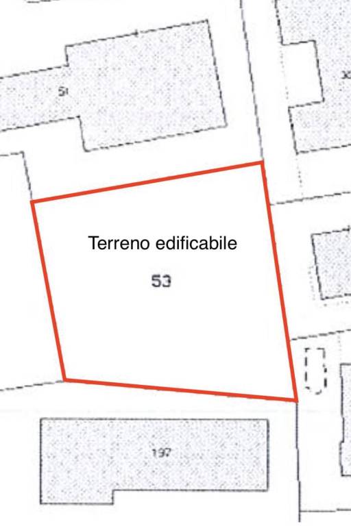 Planimetria terreno edificabile