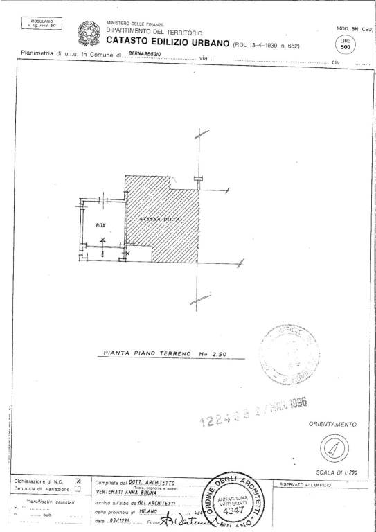 box scheda catastale 1