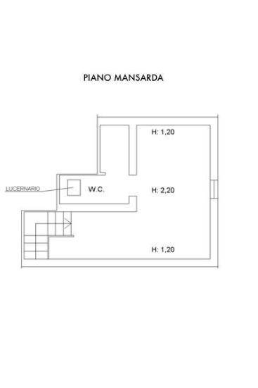 PLANIMETRIA PIANO 1° IN MANSARDA