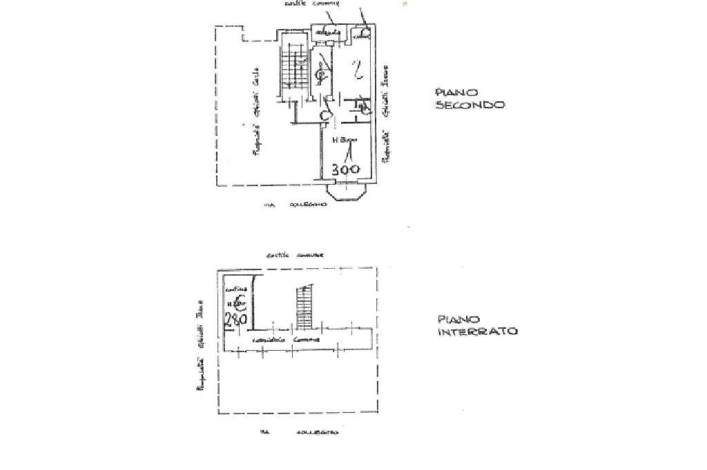 planimentria piano secondo e interrato