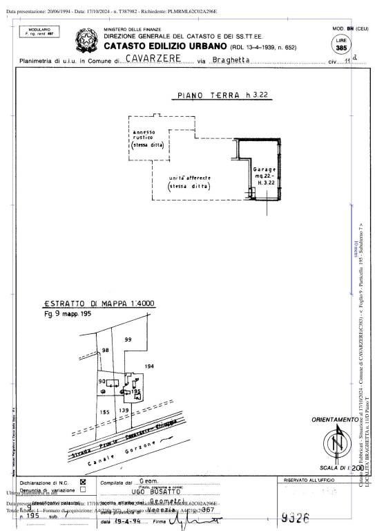 Plan garage Sub. 7 1