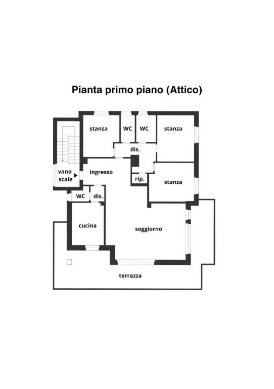 Pianta Primo Piano (Attico)