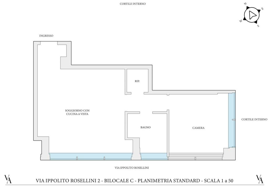 PLN Standard Bilocale C  Rosellini