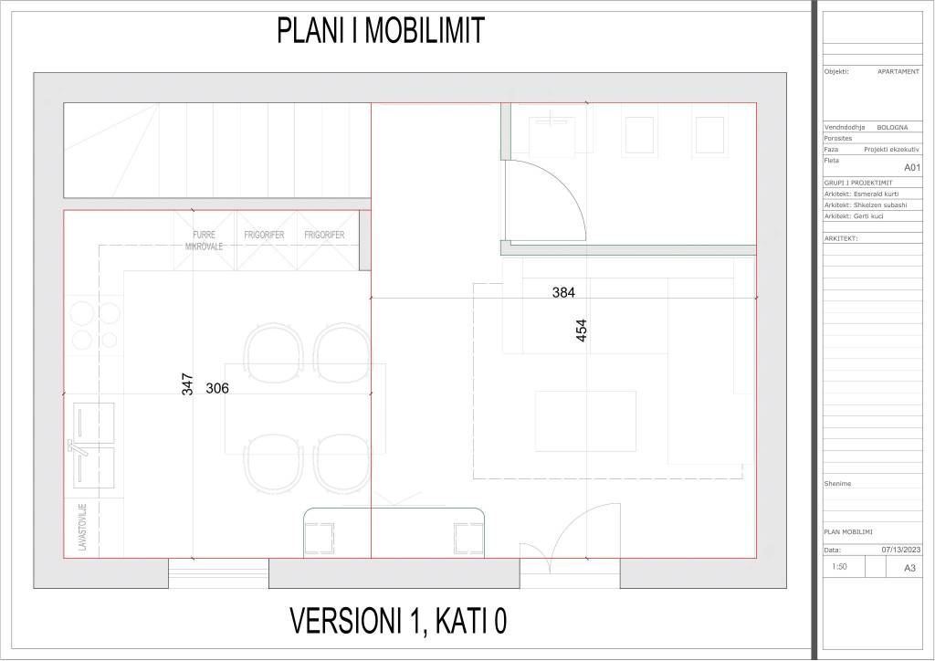 PROGETTO PER EVENTUALE RISTRUTTURAZIONE