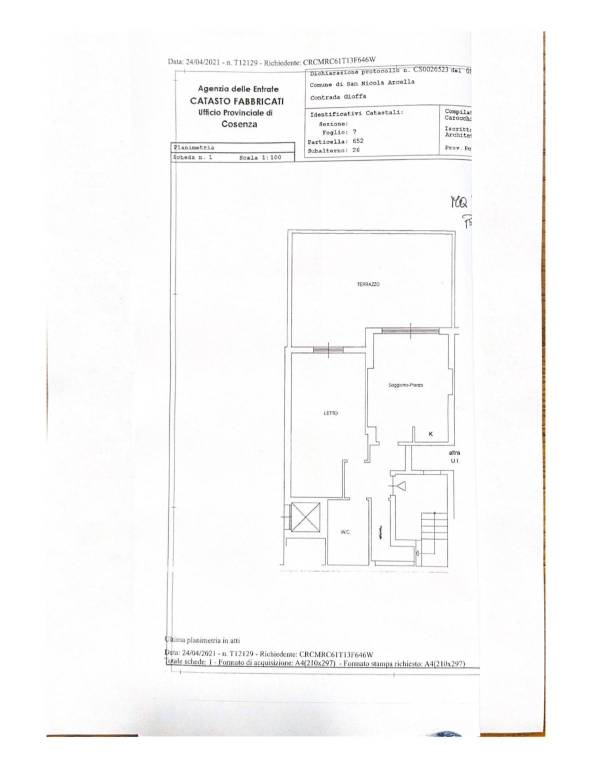 Data 24042021 - n. T12129 - Richiedente CRCMRC61T1