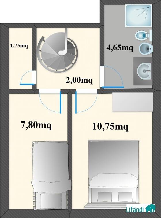 trilocale  carano  plan 2