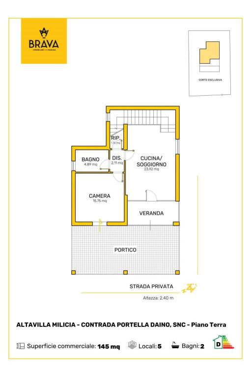 plan ALTAVILLA MILICIA CONTRADA PORTELLA DAINO n S