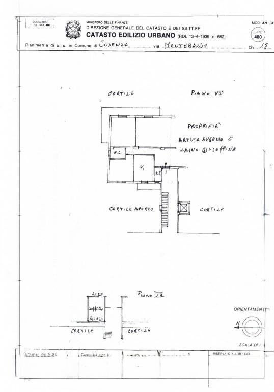 PLAN VIA MONTE BALDO