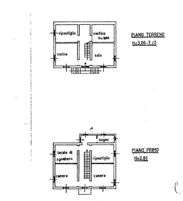 piano terra e piano primo