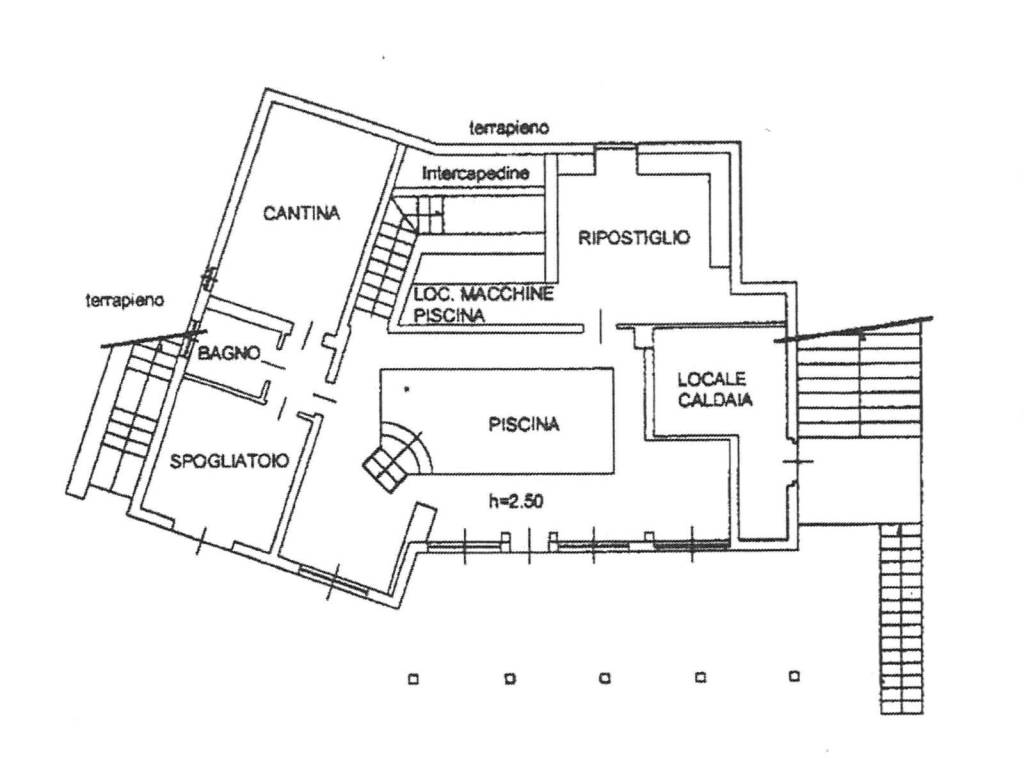 Plan CA.1659 piano seminterrato