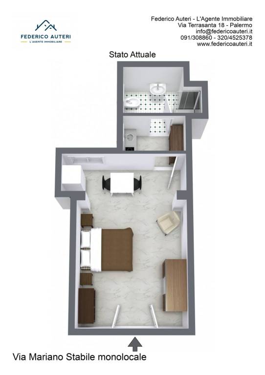 Floorplan letterhead - Via Mariano Stabile monoloc