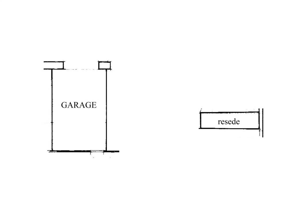 rappresentazione garage e resede