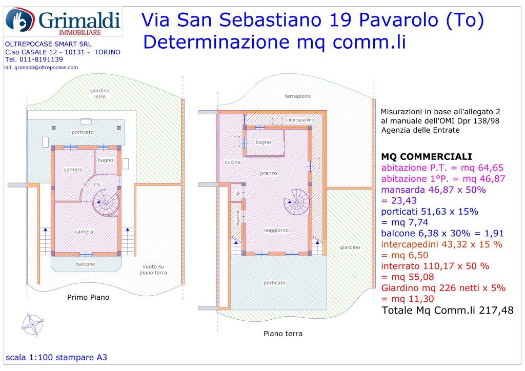 Mq Commerciali P. T. e 1° sc. 1-100 stampare A3 1