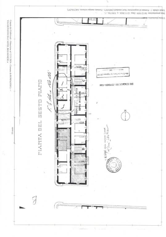 Planimetria via Giovanni da Castel Bolognese 1