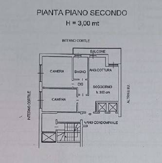 Planimetria appartamento via vigliani