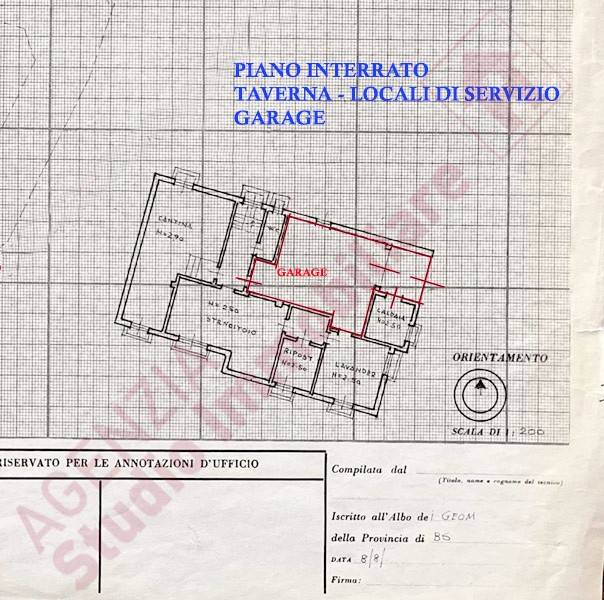 Cellatica Planimetria-interrato