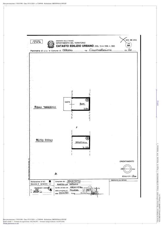 CERANO PLAN CATASTALI 1