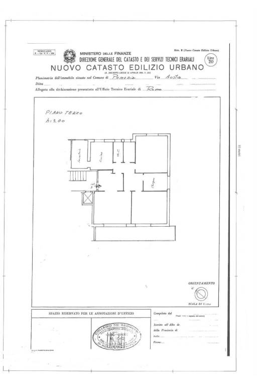 plan di via aosta