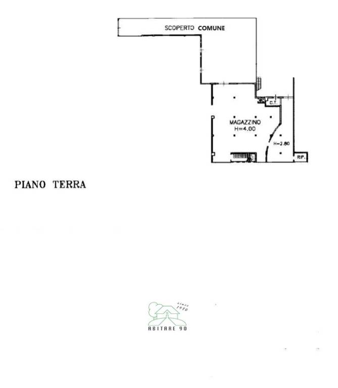 PLANIMETRIA MAGAZZINO E GARAGE