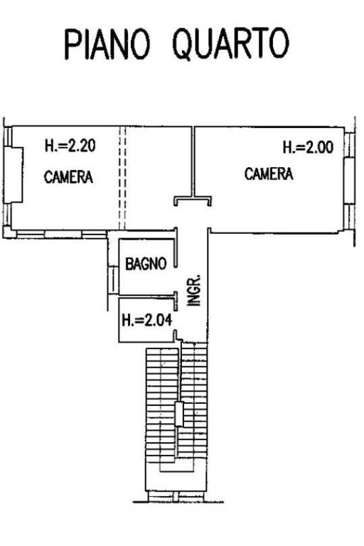 Planimetria piano quarto