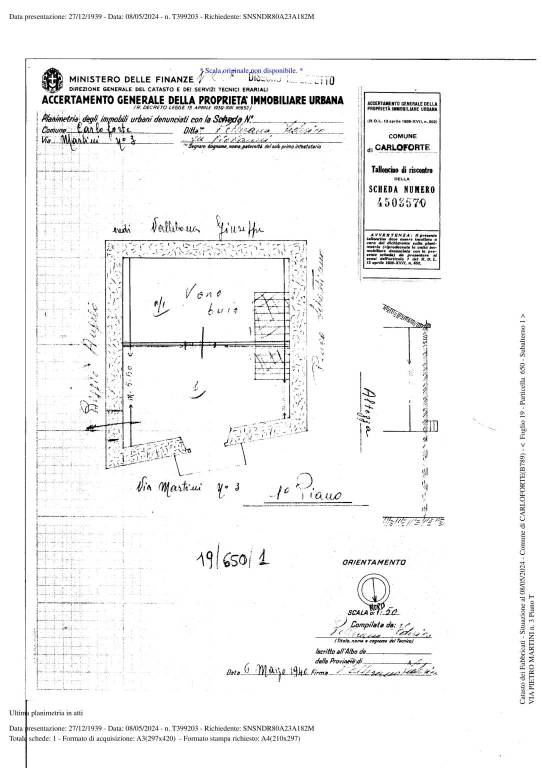 planimetria primo piano 1