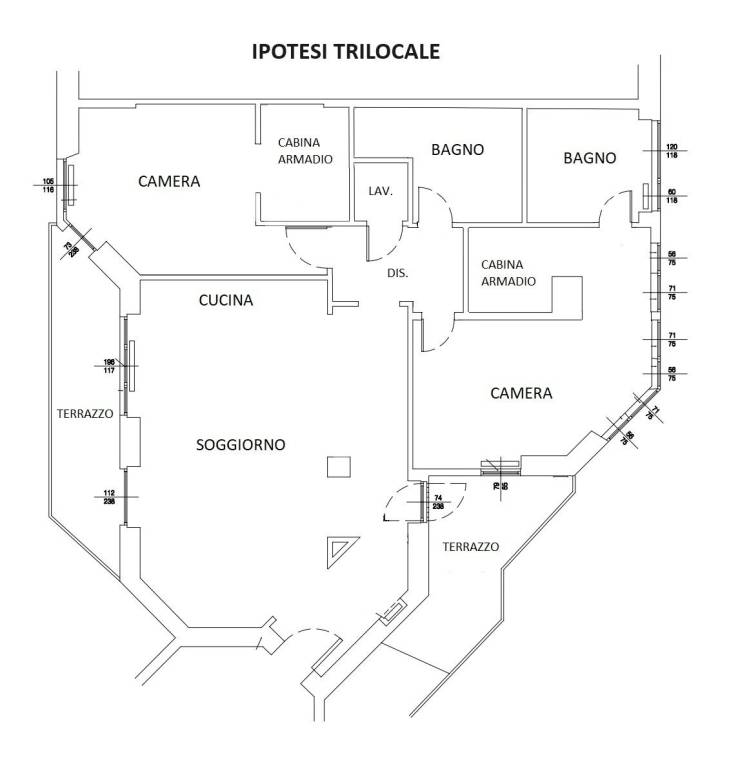 Progetto trilocale