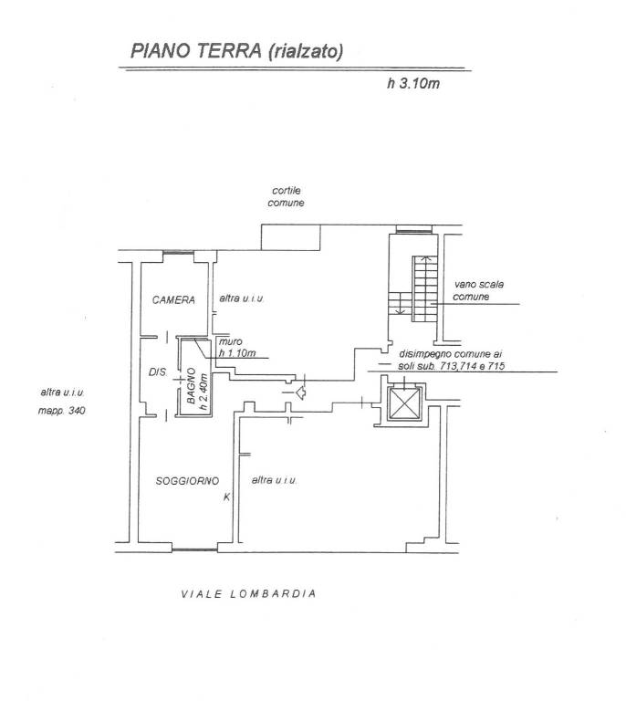 planimetria viale lombardia