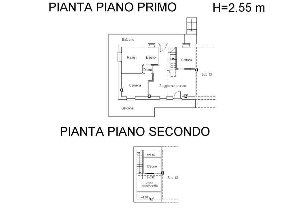 Planimetria appartamento 1