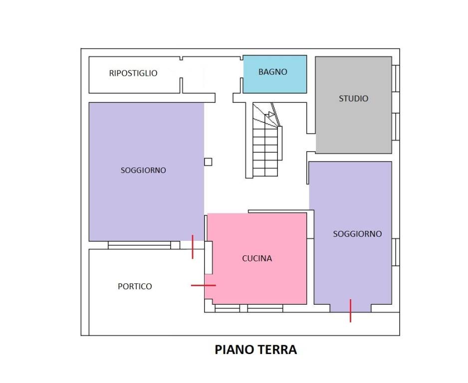 PLANI COLORATA PIANO TERRA