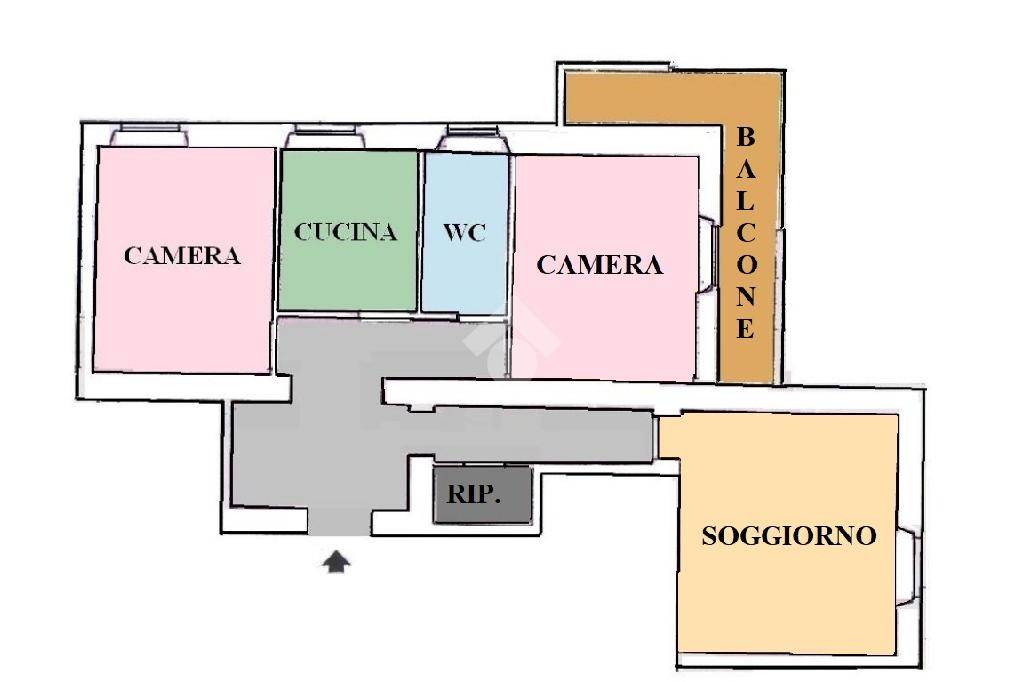 Planimetria Via Monte Rocchetta 61