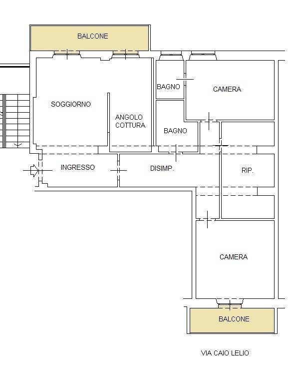 PLAN Via Caio Lelio 28 PISTILLO per pubblicità