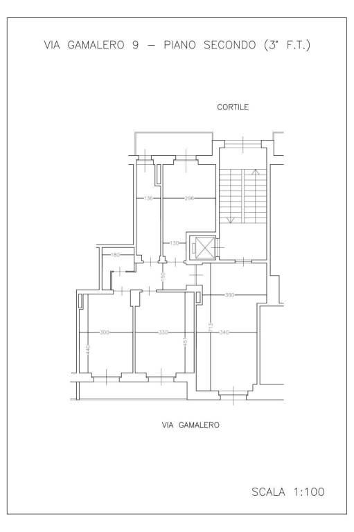 Pianta alloggio - Via Gamalero n. 9 1
