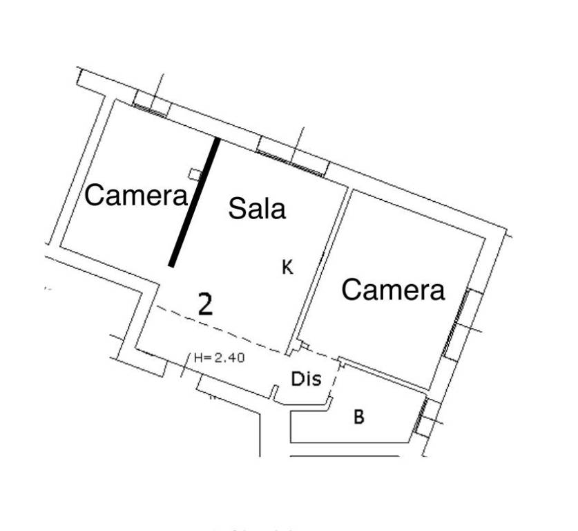 Planimetria trilocale