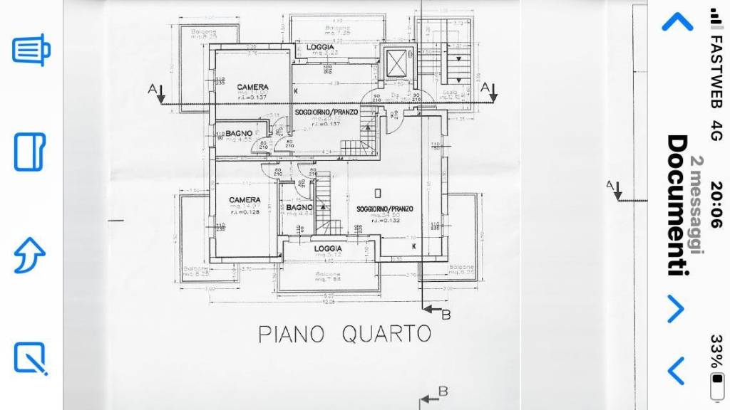 plani quotata piano 4