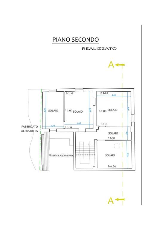 Planimetria 7527 piano secondo 1