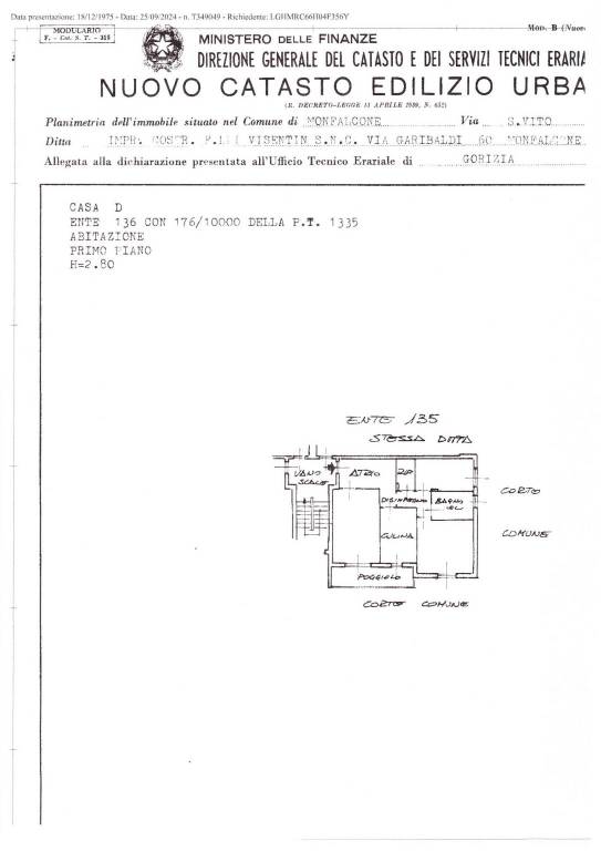 Planimetria San Vito n. 7D 1