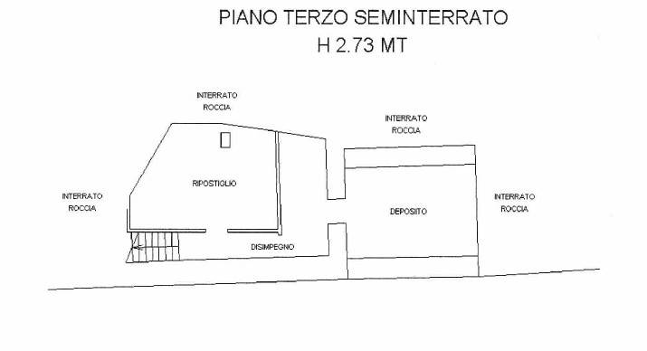 Planimetria sotto passeggiata