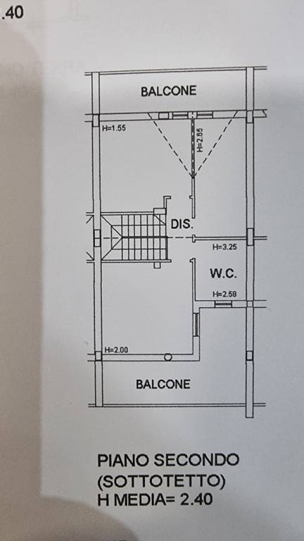 Planimetria Piano Secondo (zona notte)