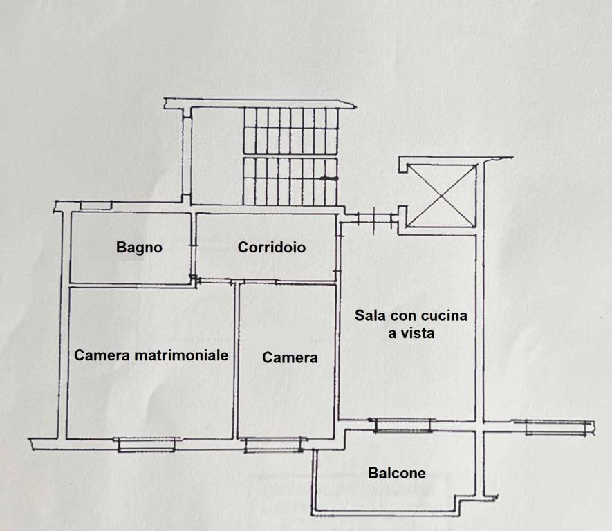 Planimetria Sabaudia via Enea