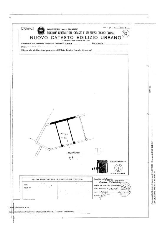 Planimetria autorimessa_