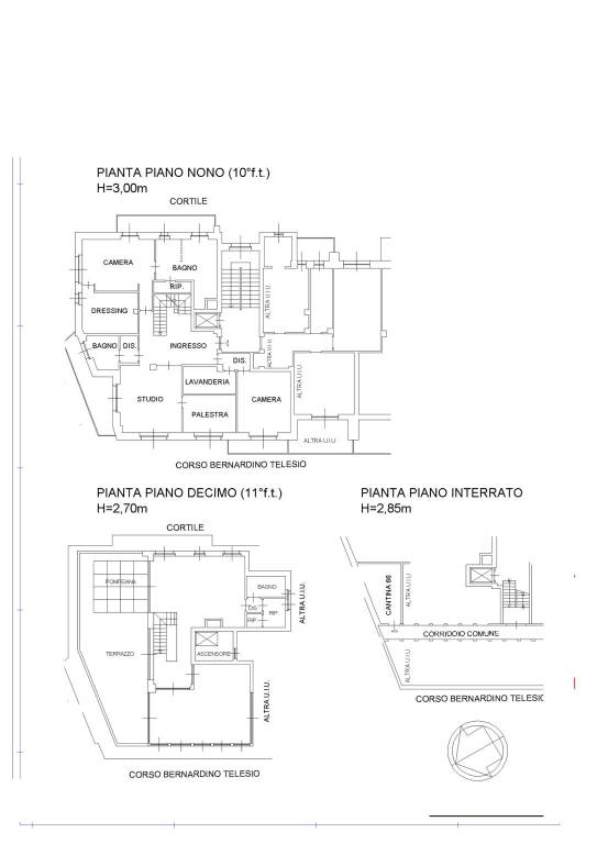 Corso Telesio 68 Planimetria sito 1