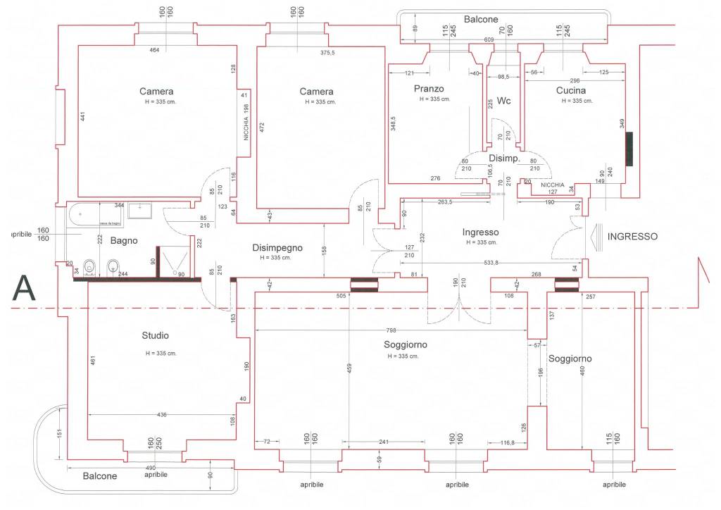 Planimetria scala 1-50