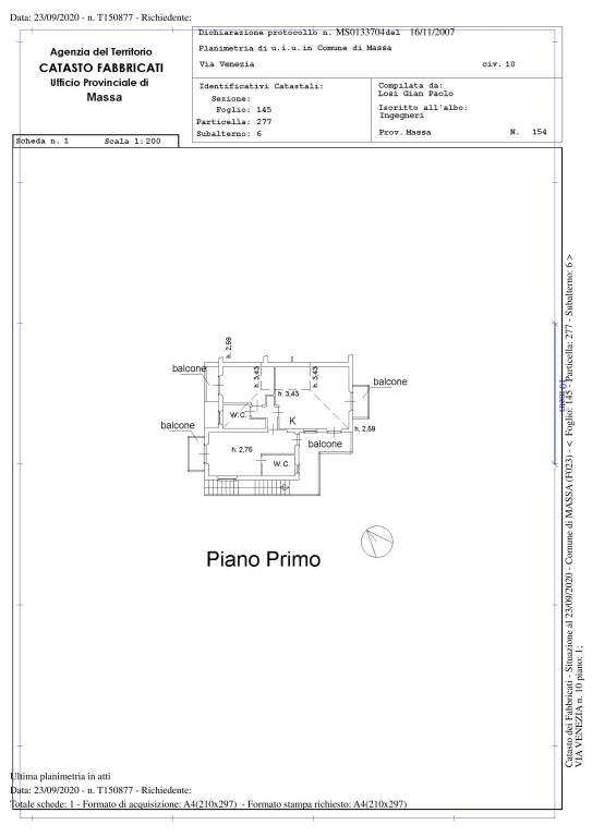 planimetria 1° piano 1