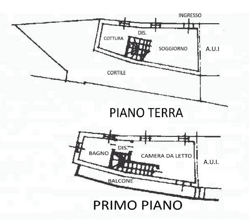 PIANTINA PIANO TERRA E PRIMO