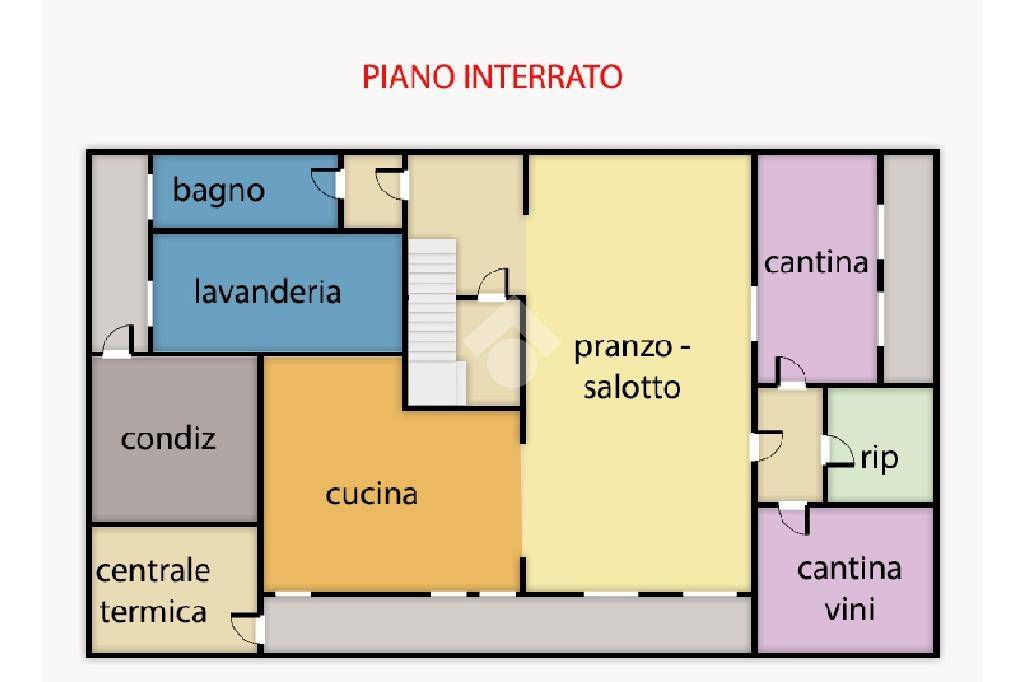 PLAN SENS PIANO SEMINTERRATO