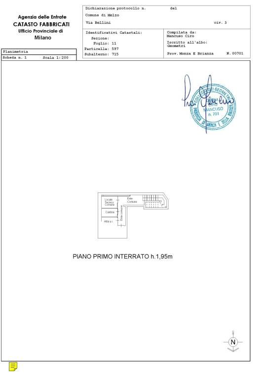 Planimetria Cantina piano 3 1