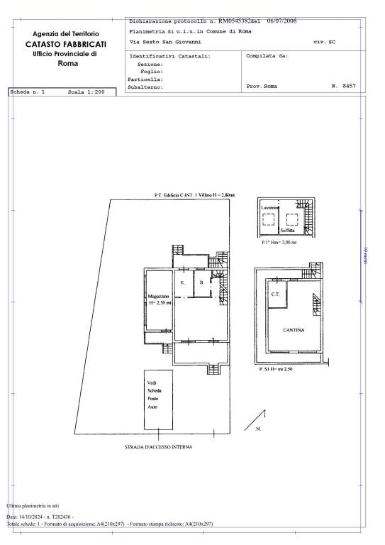 ID 2439 - Planimetria A7 Via Sesto San Giovanni 21