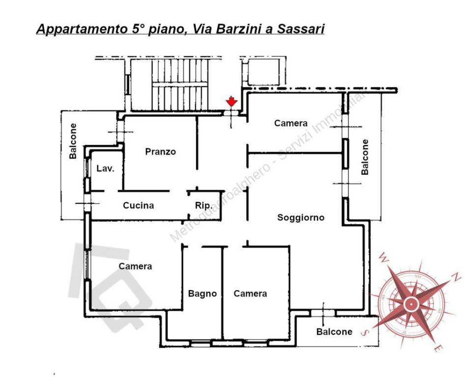 241122 Planimetria Appartamento Via Barzini a Sass