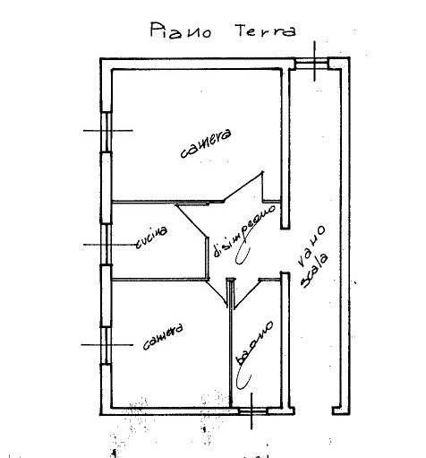 PLN CATASTALE INTERNO 1 PIANO TERRA via ugolino di